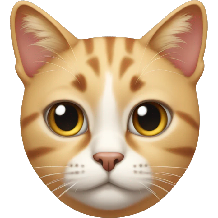 Cat with eyebrows emoji