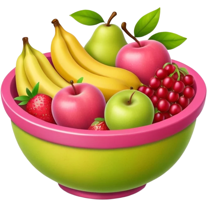pinks fruits bowl emoji