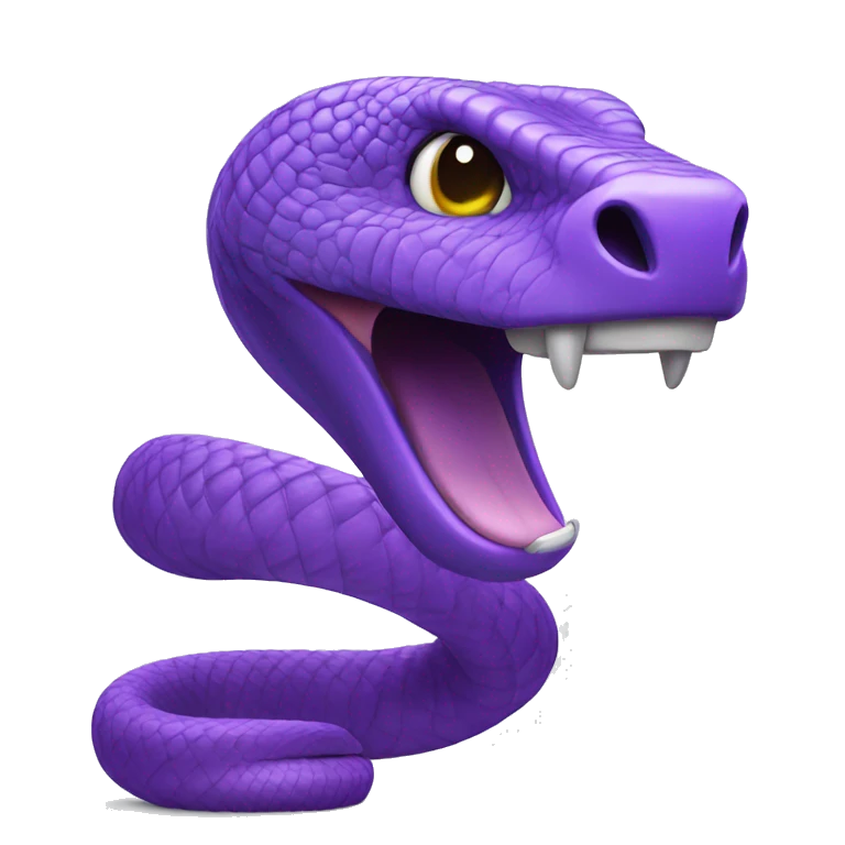 Purple cobra  emoji
