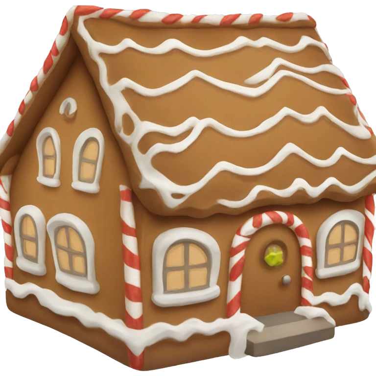 Cozy gingerbread house  emoji