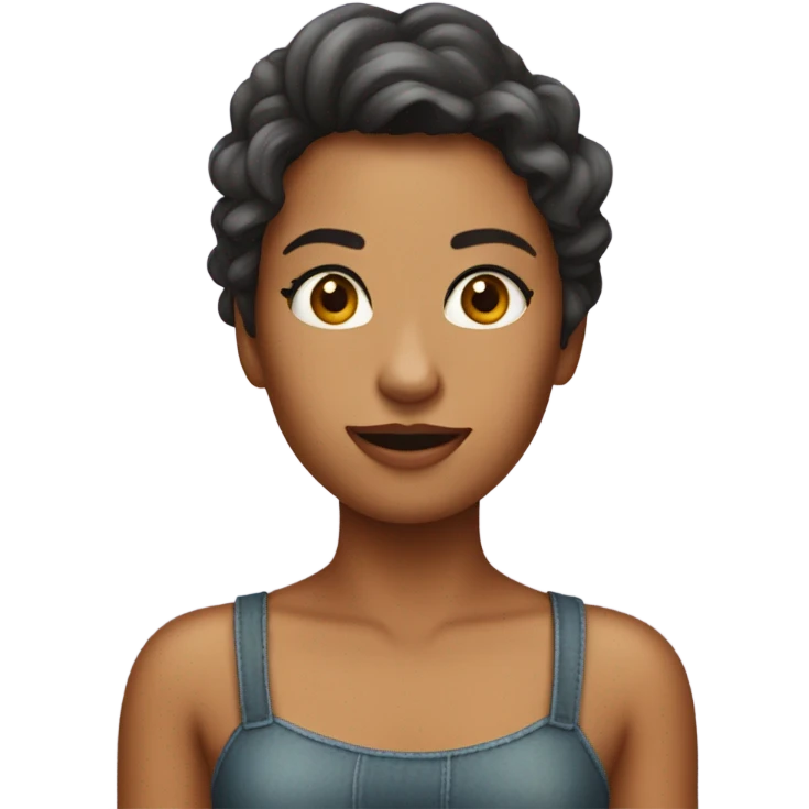 Una chica lavándose la cara emoji