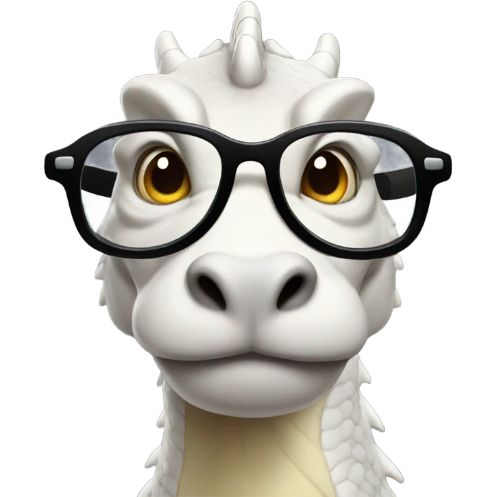 Dragon with glasses emoji