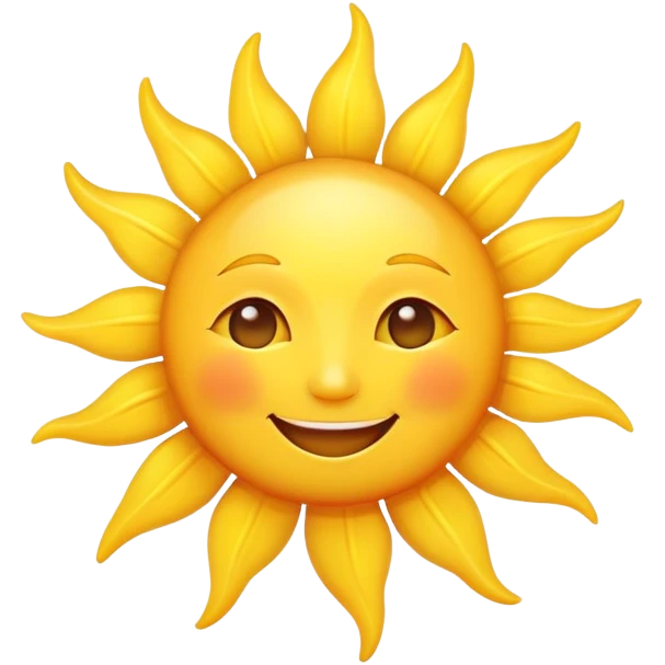 bright smiling sun emoji
