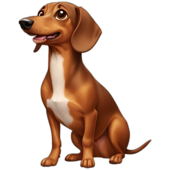 Weiner dog emoji