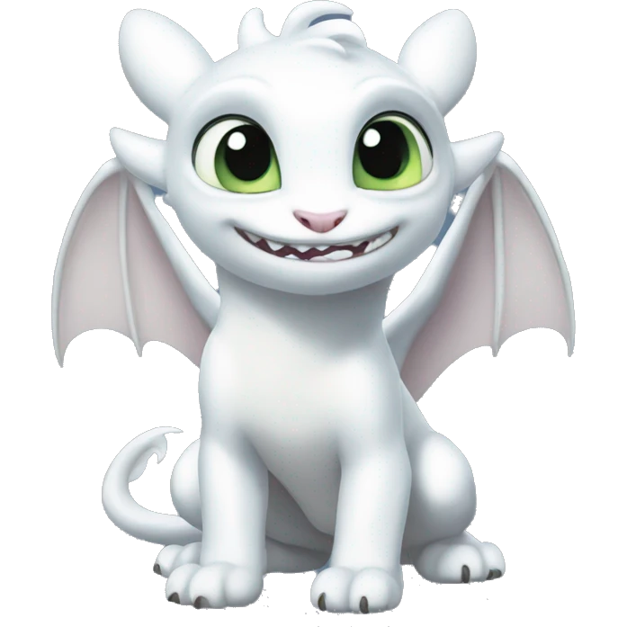 Light fury toothless emoji