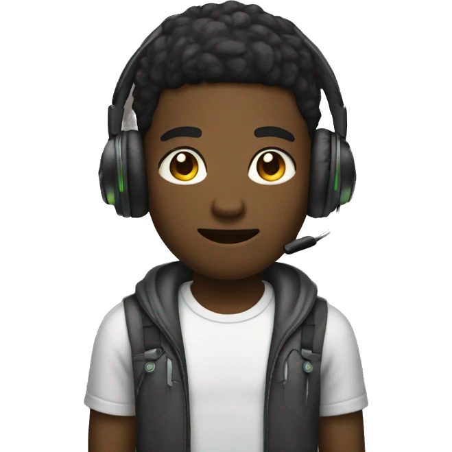 blac boy gamer  emoji