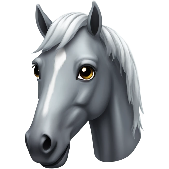 Chrome horse emoji