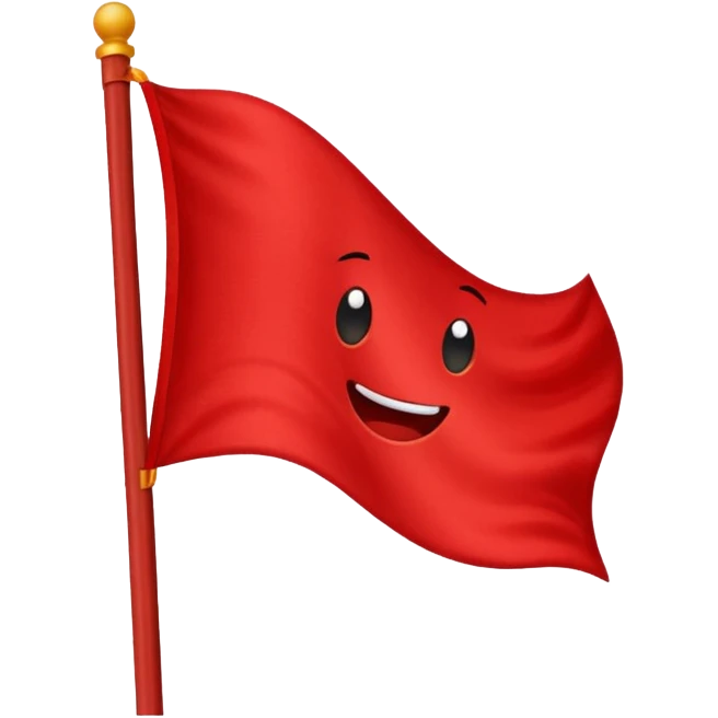 red flag emoji