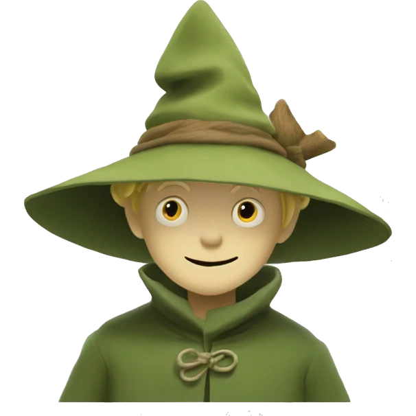 Snufkin from moomin valley emoji