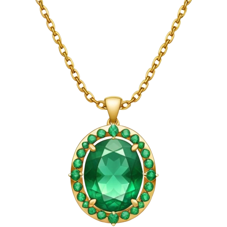 emerald necklace emoji