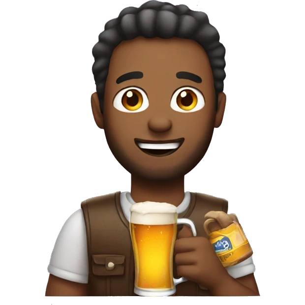 Guy with a beer emoji