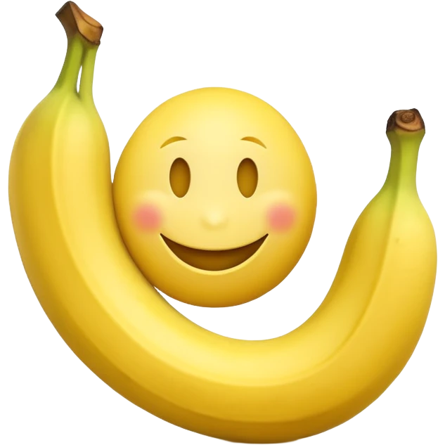 Smiley face with banana  emoji