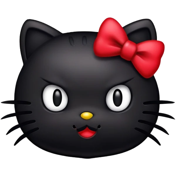 Evil hello kitty  emoji