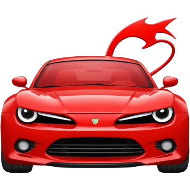 angry red car emoji