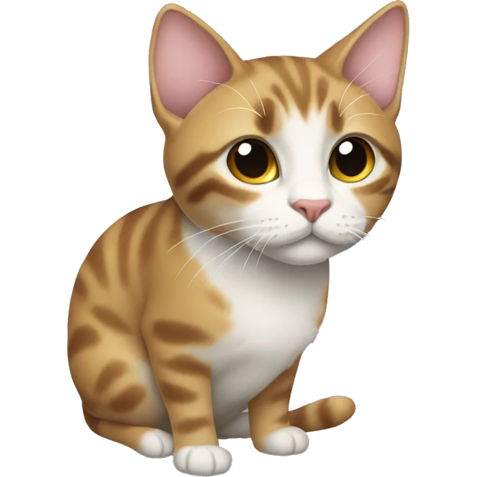 Рыжая кошка emoji