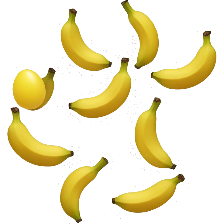 banana with egg face emoji