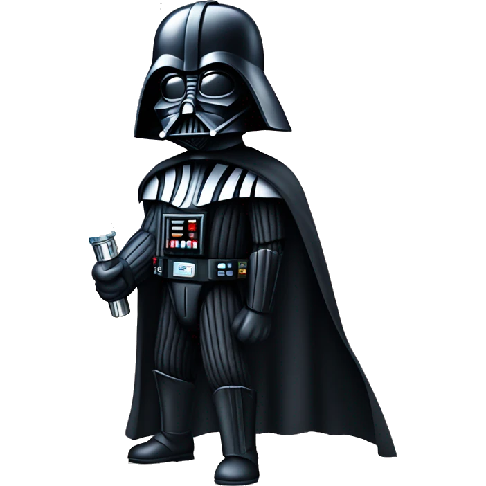 darth vader with lightsaber emoji