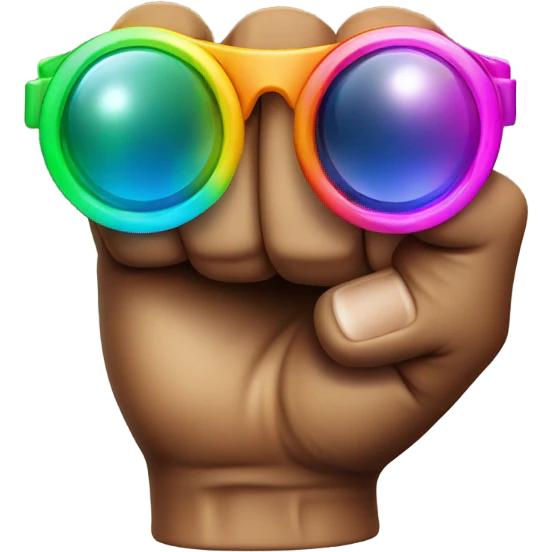 Fist on goggles emoji