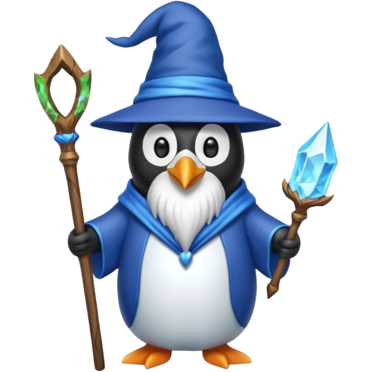 Penguin Wizard emoji