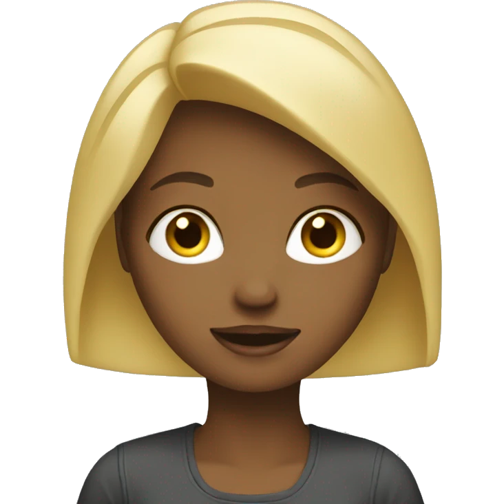 Blond girl working on laptop emoji