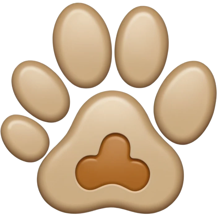 puppy paw print with a border emoji