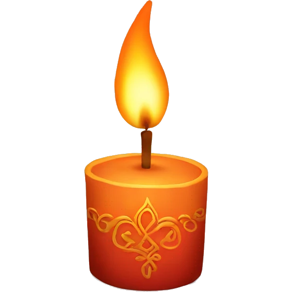 A Diwali candle emoji