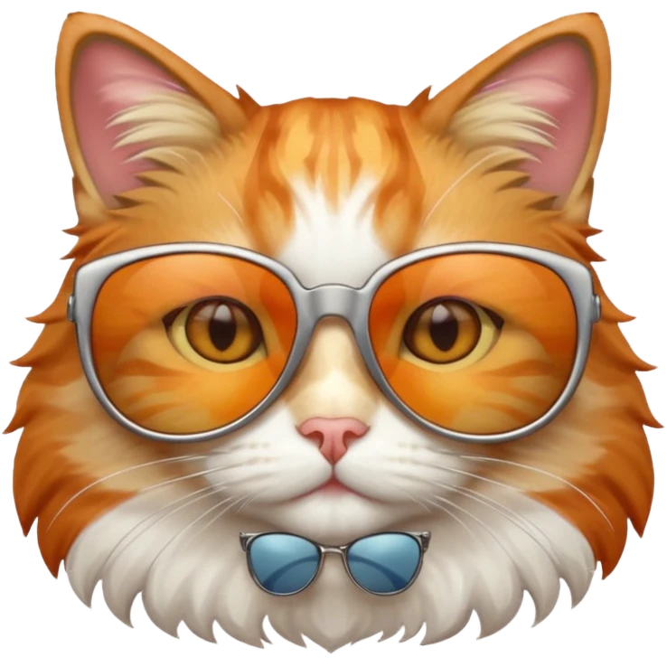 Cat wearing sunglasses emoji