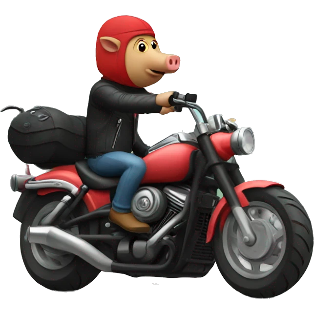 hog on the motorcycle emoji