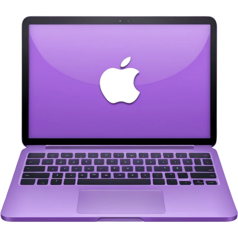 Light purple laptop emoji