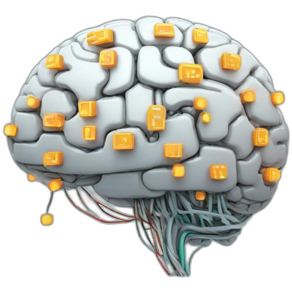 brain full of circuits emoji