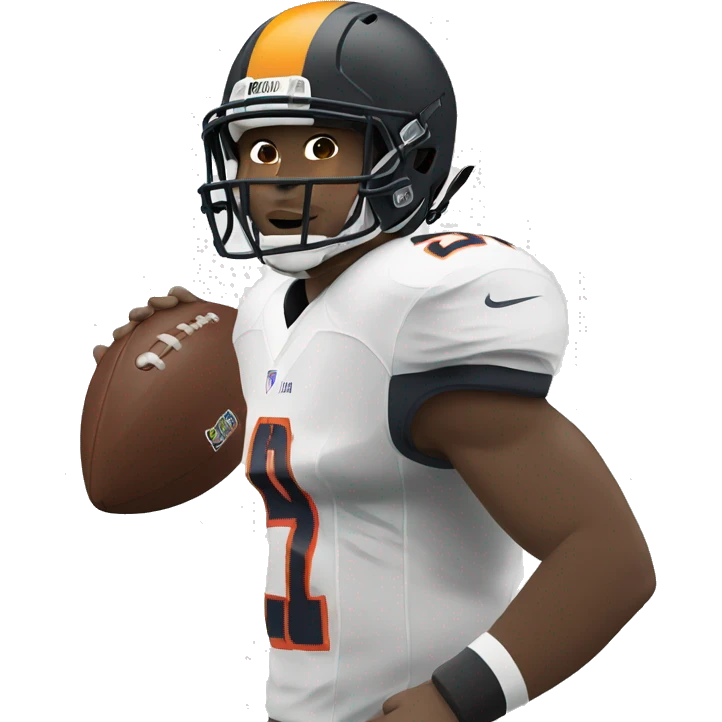 A football player with D.MAJANO at the back of his jersey emoji