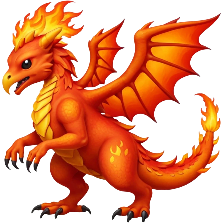 Flamme-Fakémon-hybrid-creature (full body)  emoji