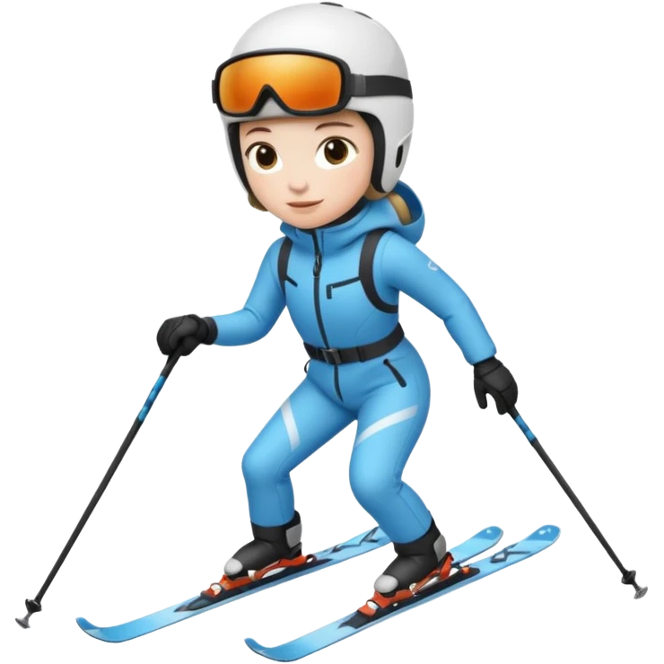A person is skiing on the snow
person emoji