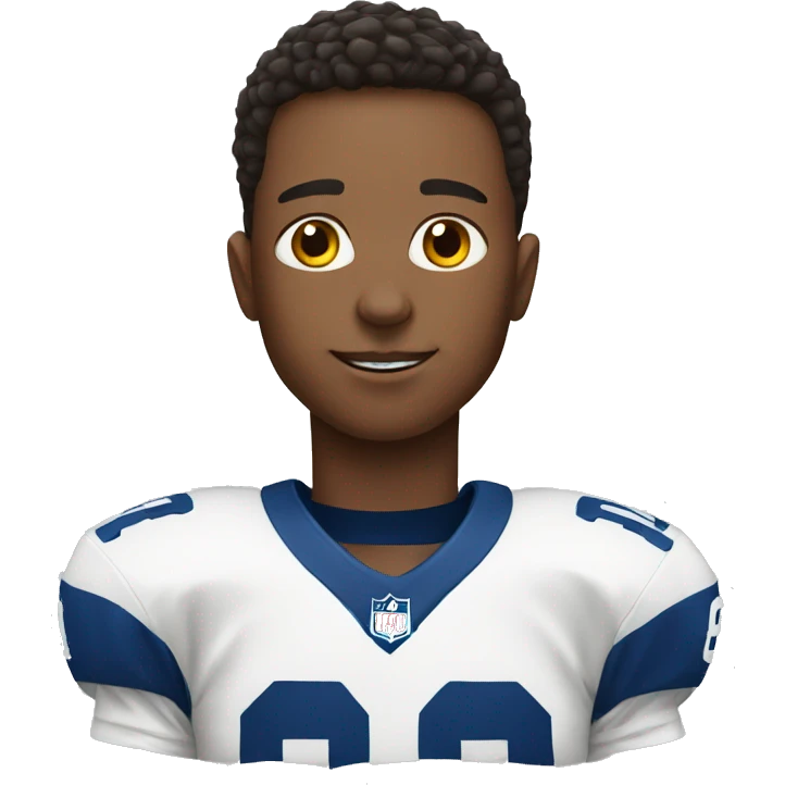 a boy wearing a football jersey emoji