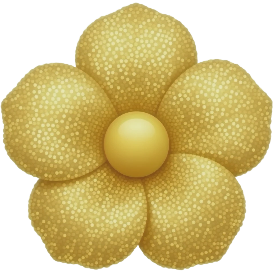 detailed glitter gold bloom diary emoji