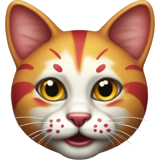 Clown cat emoji