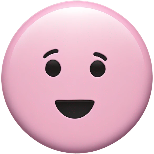 Pastel pink pin emoji