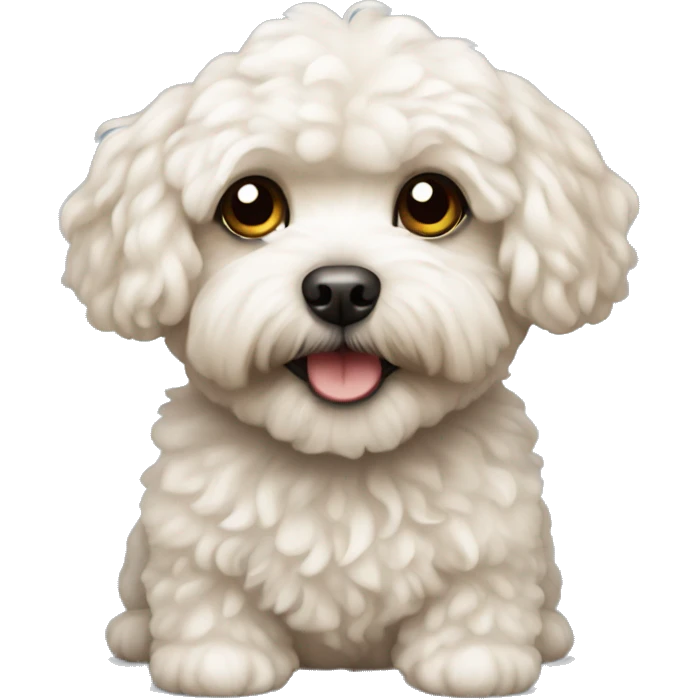 Maltipoo dog  emoji