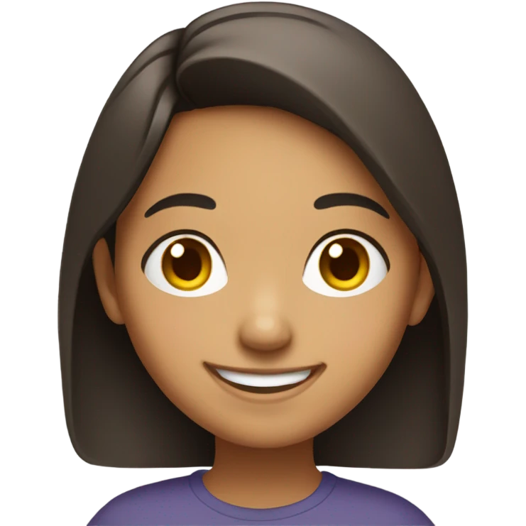 smiling mixed hispanic girl emoji