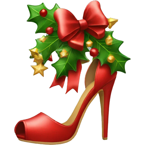 Christmas heels  emoji