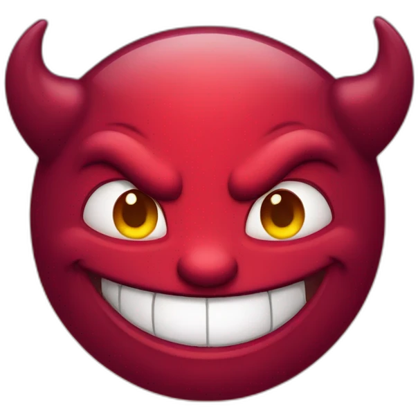 Smiling devil emoji