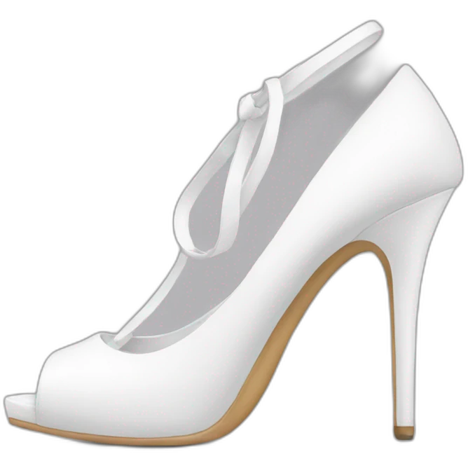 white-high-heels emoji