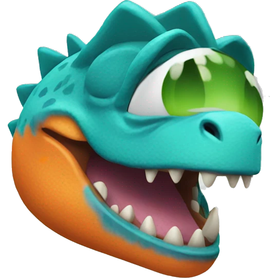 Dinosaur in blippi outfit emoji