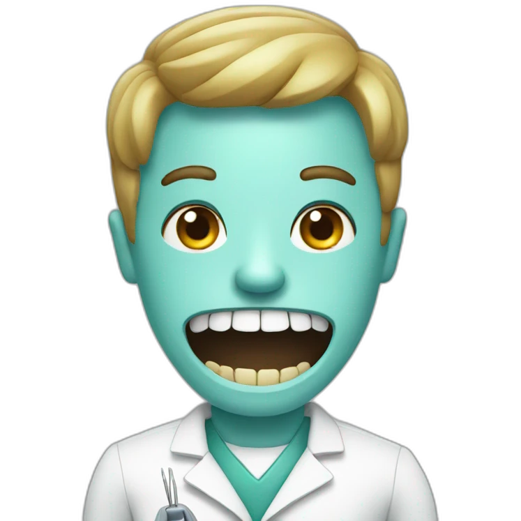 scary dentist emoji