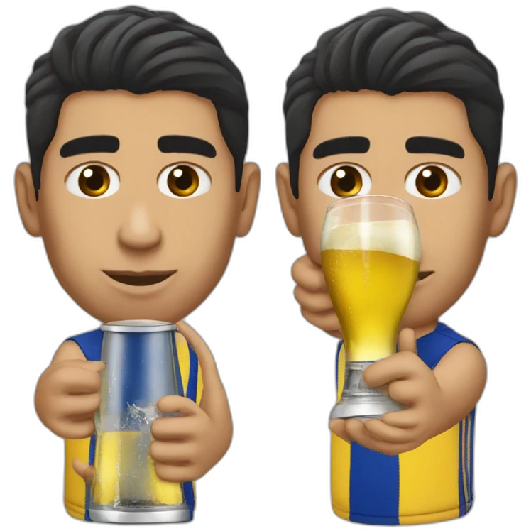 Riquelme drinking mate emoji