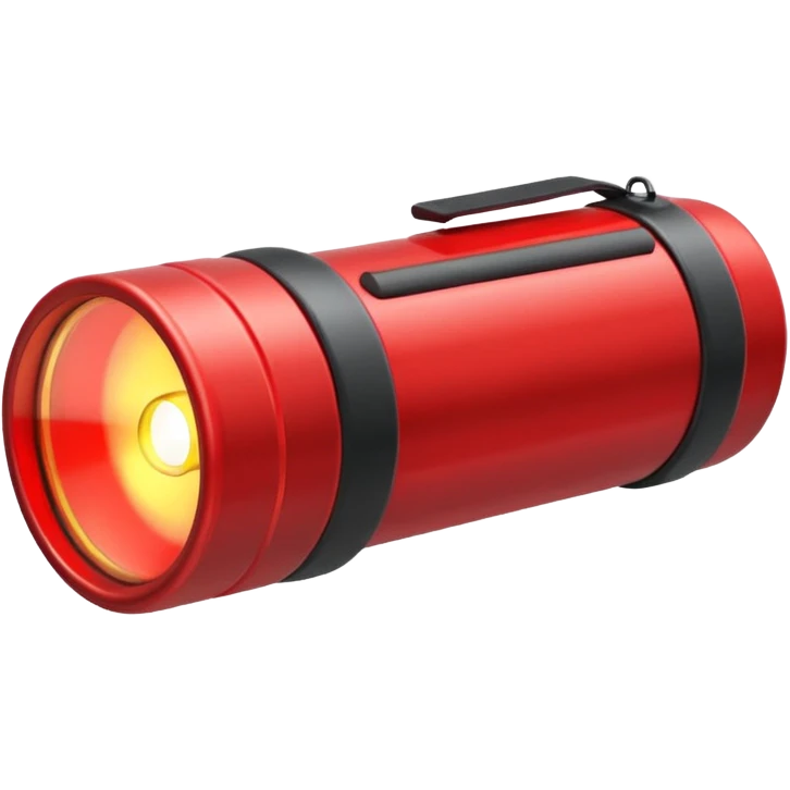 red flashlight emoji