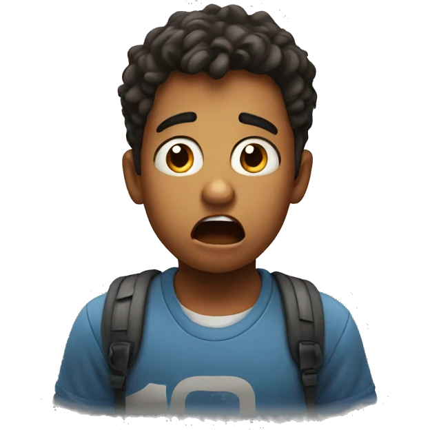 Shocked boy emoji