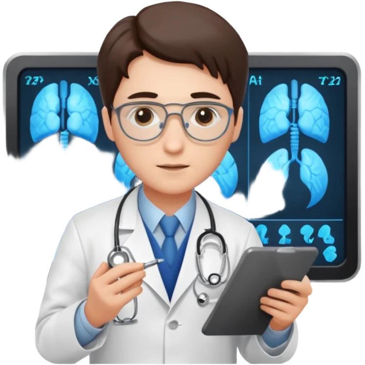 doctor designing an imaging protocol emoji