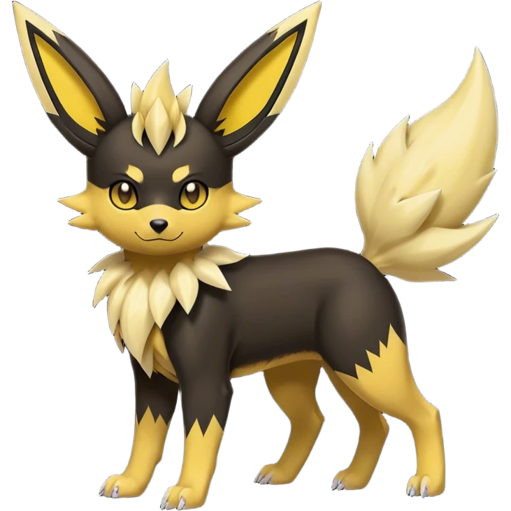 Umbreon-Jolteon-Fakemon-hybrid -fusion- full body emoji