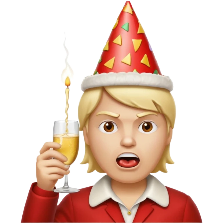 gum deng fat eating hamburur angry mad and red emoji